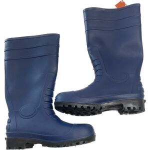 HISEA Men Steel Toe Safety Work Boots Waterproof Non-Slip Rain Boots Mud SZ 39/6